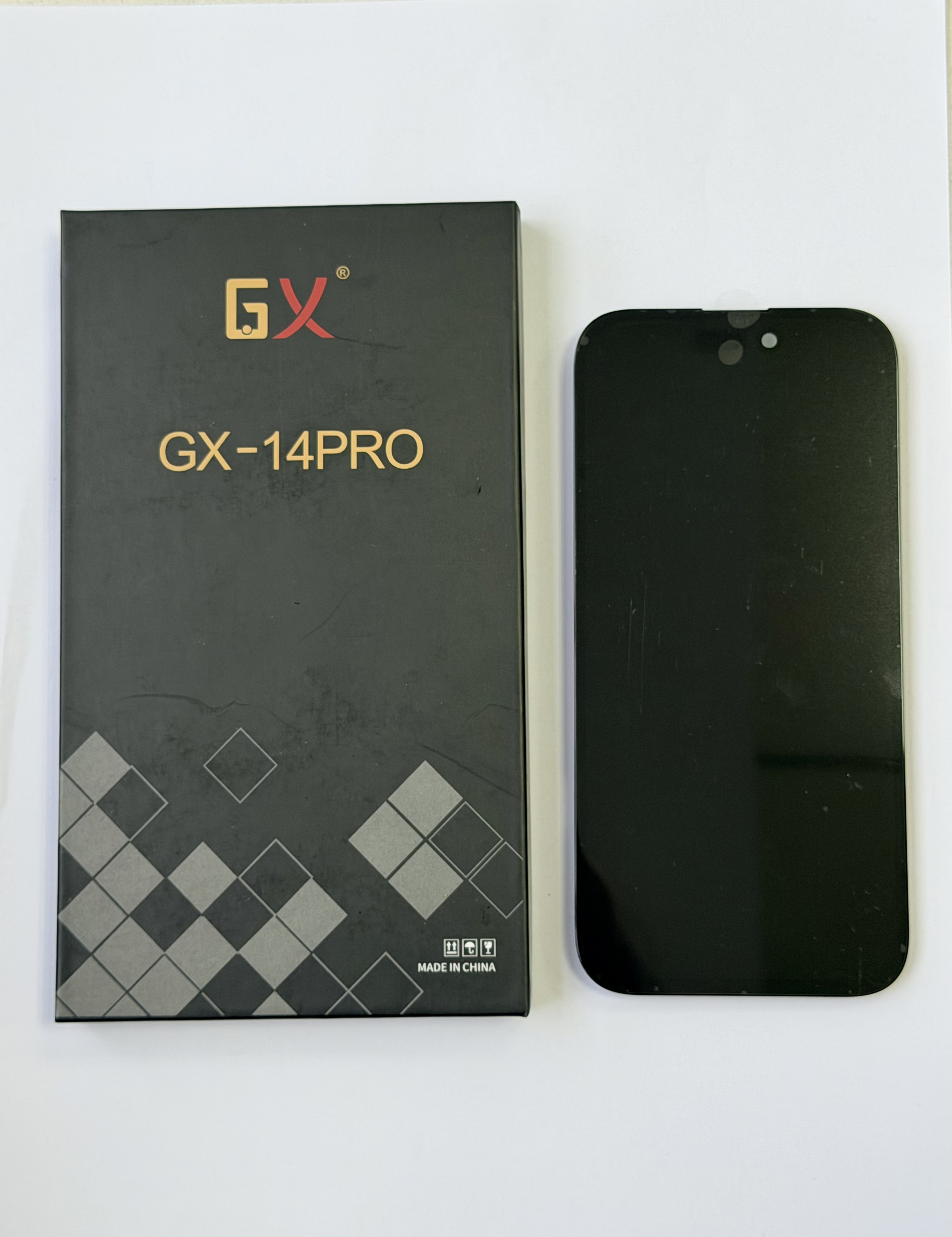Pantalla OLED Rígida GX para iPhone 14 Pro - True Tone, IC transferible,Rise LCD,Pantalla iPhone 14 Pro OLED GX | Rise LCD