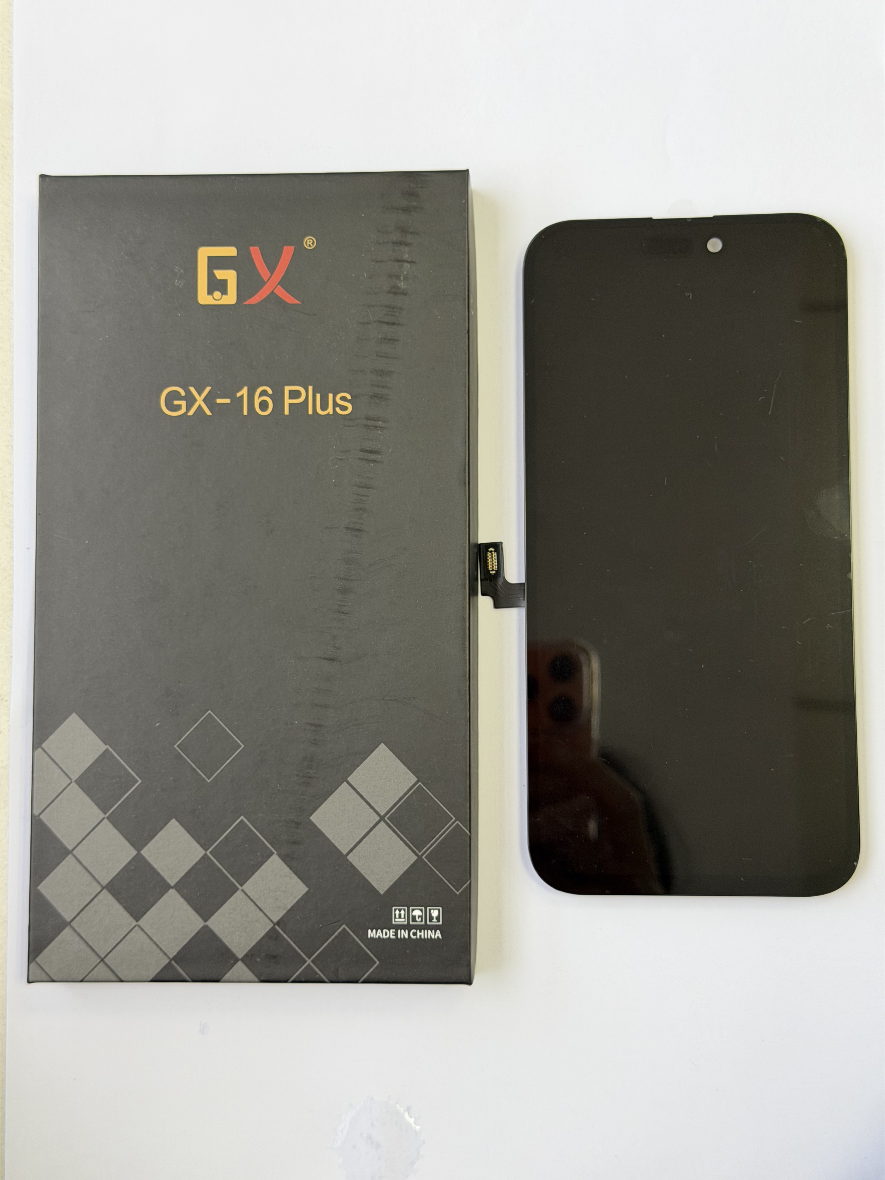 Pantalla OLED Rígida GX para iPhone 16 Plus - True Tone, IC transferible | Rise LCD