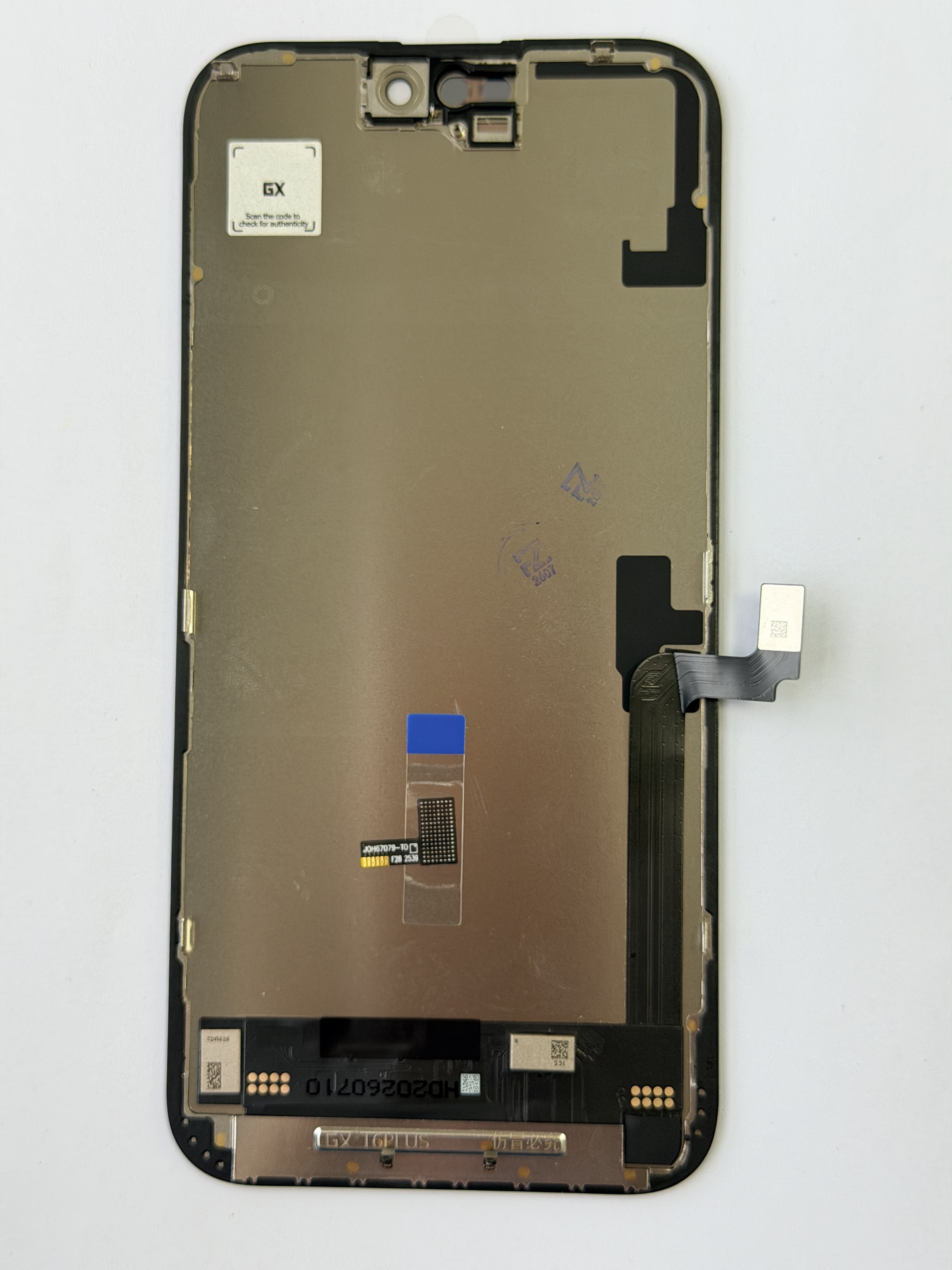 Pantalla OLED Rígida GX para iPhone 16 Plus - True Tone, IC transferible | Rise LCD
