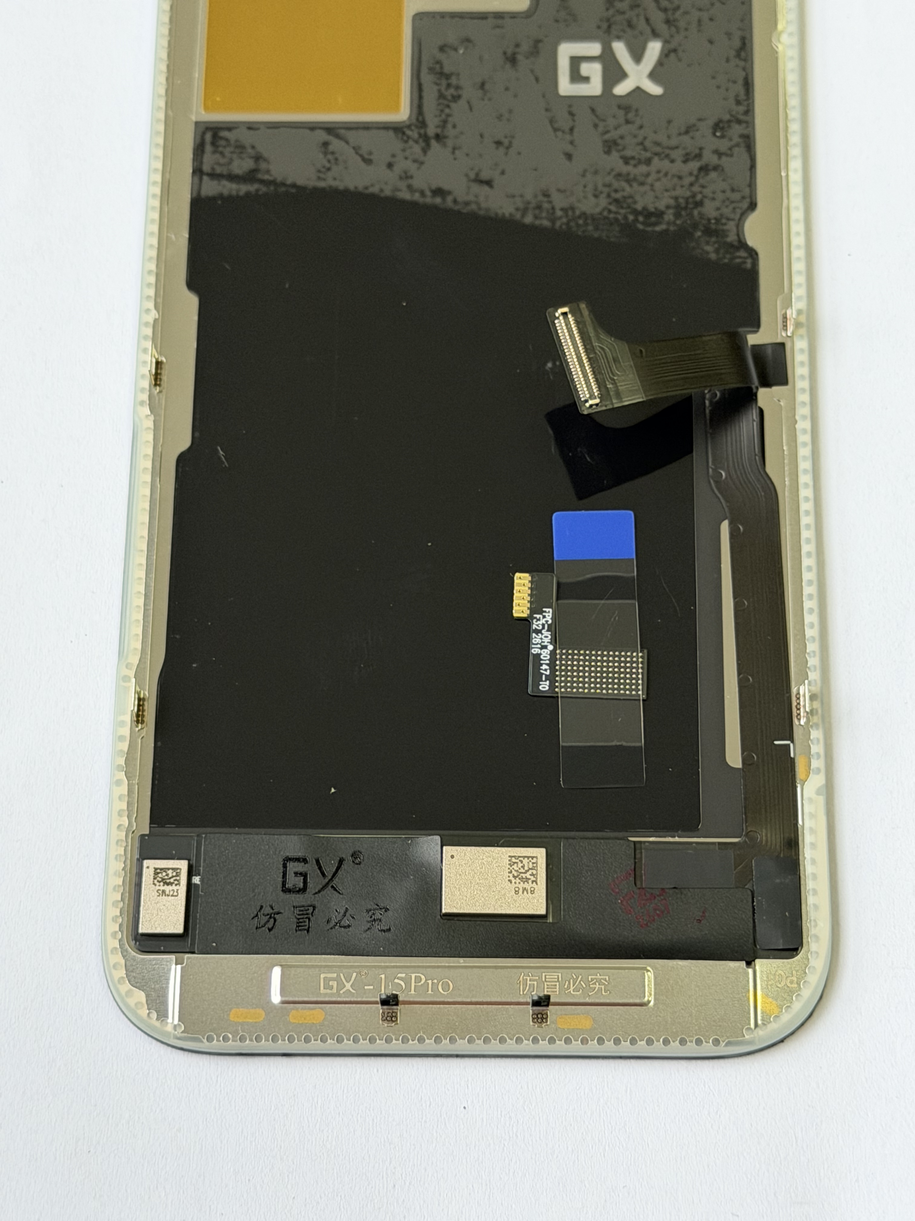 Pantalla OLED Rígida GX para iPhone 15 Pro - True Tone, IC transferible | Rise LCD