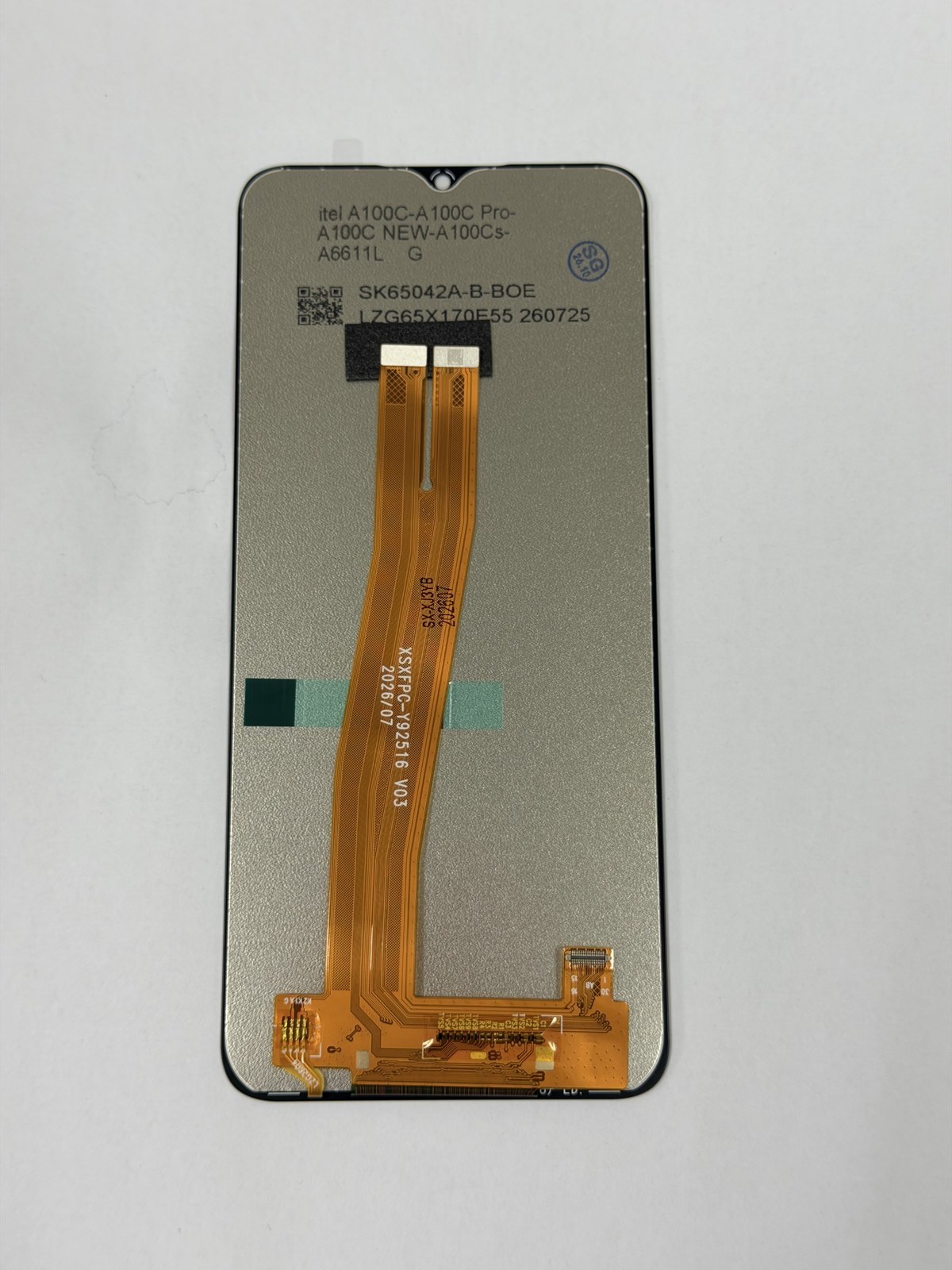 Pantalla itel A100C LCD Táctil, Calidad HD, Black | Rise LCD