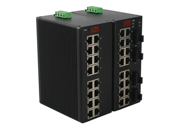 CK4016系列<br>16电2光/4光百兆非网管型工业以太网交换机,讯记科技,CK4016系列<br>16电2光/4光百兆非网管型工业以太网交换机