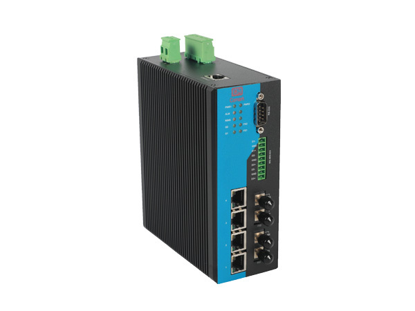 CK6042S/7042S系列<br>4电2光2千兆SFP+4串口MODBUS网管型工业以太网交换机,讯记科技,CK6042S/7042S系列<br>4电2光2千兆SFP+4串口MODBUS网管型工业以太网交换机
