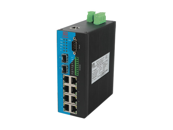 CK6080S/7080S系列<br>8电2千兆SFP+4串口Modbus网管型导轨式工业以太网交换机,讯记科技,CK6080S/7080S系列<br>8电2千兆SFP+4串口Modbus网管型导轨式工业以太网交换机