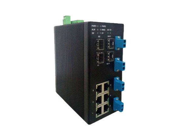 CK7110MB系列<br>10口千兆网管型 Bypass 工业以太网交换机,讯记科技,CK7110MB系列<br>10口千兆网管型 Bypass 工业以太网交换机