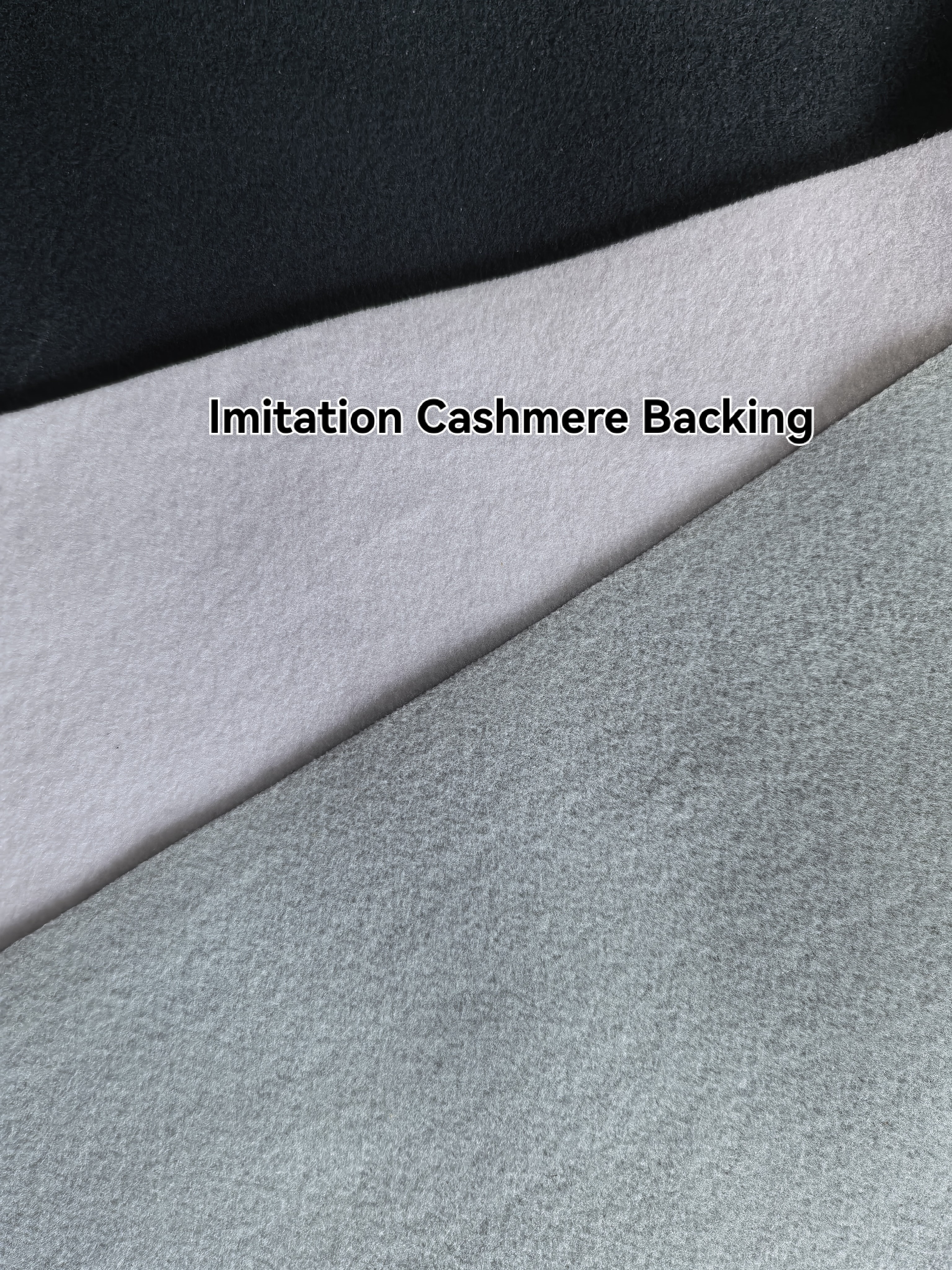 Semi-grain synthetic leather with imitation cashmere backing for sofa