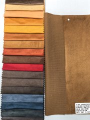 PU suede fabric for footwear, jacket, synthetic leather factory from China