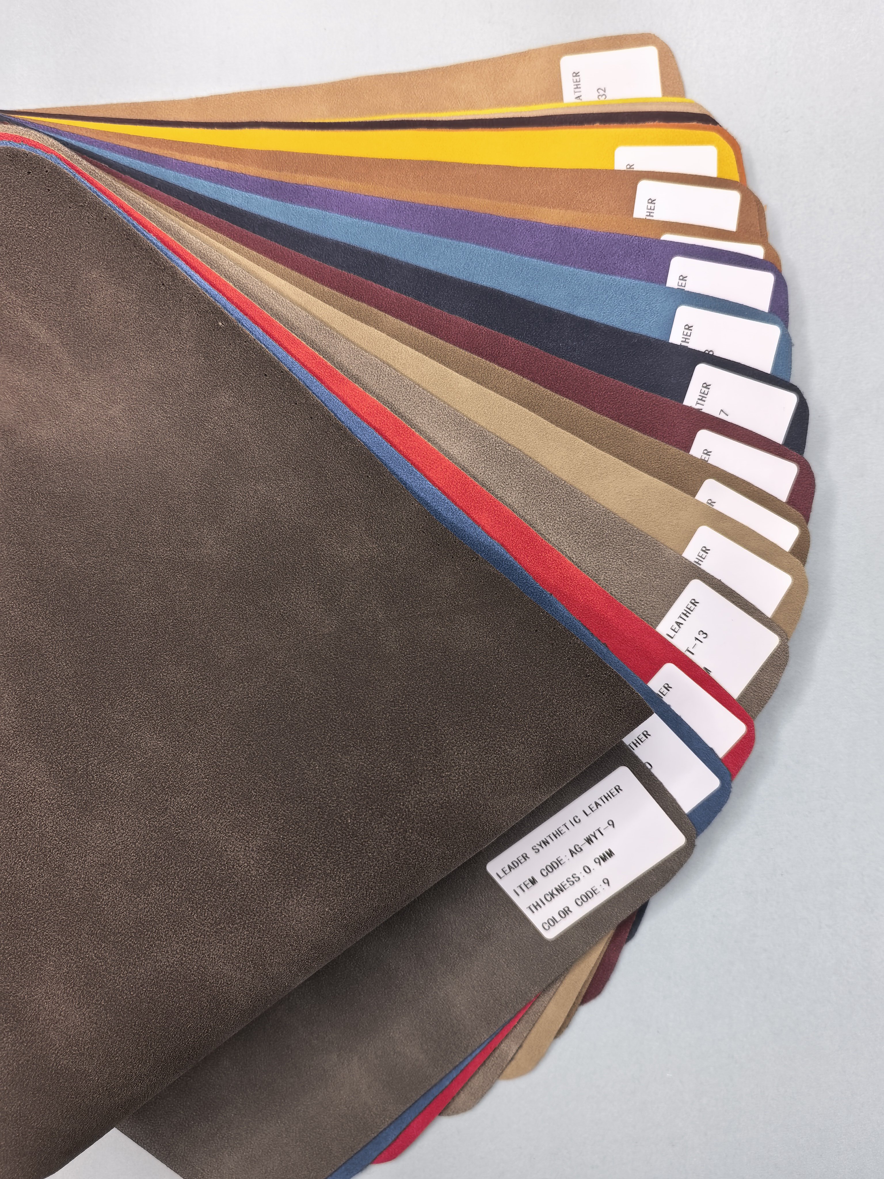 PU yangbuck, cotton or PU coated backing, thickness from 0.8-1.6mm, very good for shoes upper/footwear(shoes upper)
