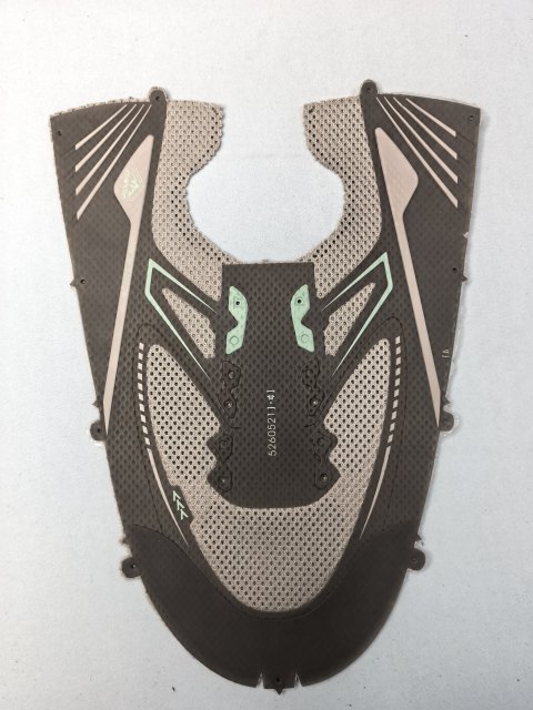 Mocha Mint Upper Panels, synthetic leather for shoes, bags, furniture, LEADER