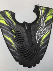Black Fluo Yellow Runners, synthetic leather for shoes, bags, furniture, LEADER