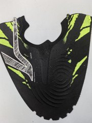 Football Boot Uppers (Black/Volt), synthetic leather for shoes, bags, furniture, LEADER