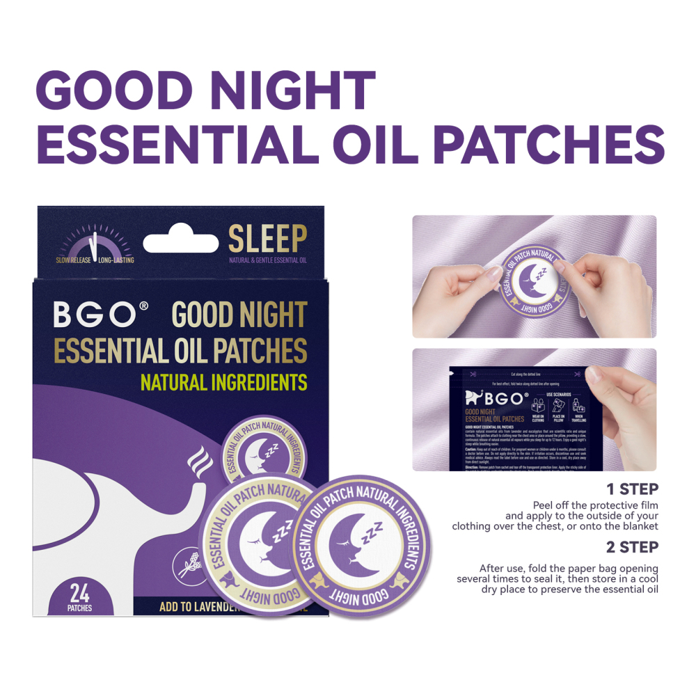 BGO GOODNIGHT ESSENTIAL OIL PATCHES