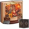 Snow Globe Lantern Gold and White (Santa Indoor)