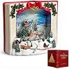 Snow Globe Lantern Gold and White (Snowy Village)