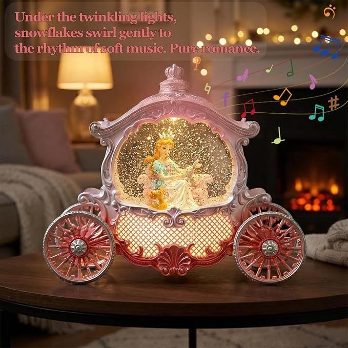 Winnie Princess Carriage Snow Globe Lantern