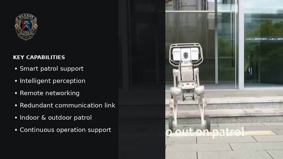 NEXK9X Smart Patrol Robot