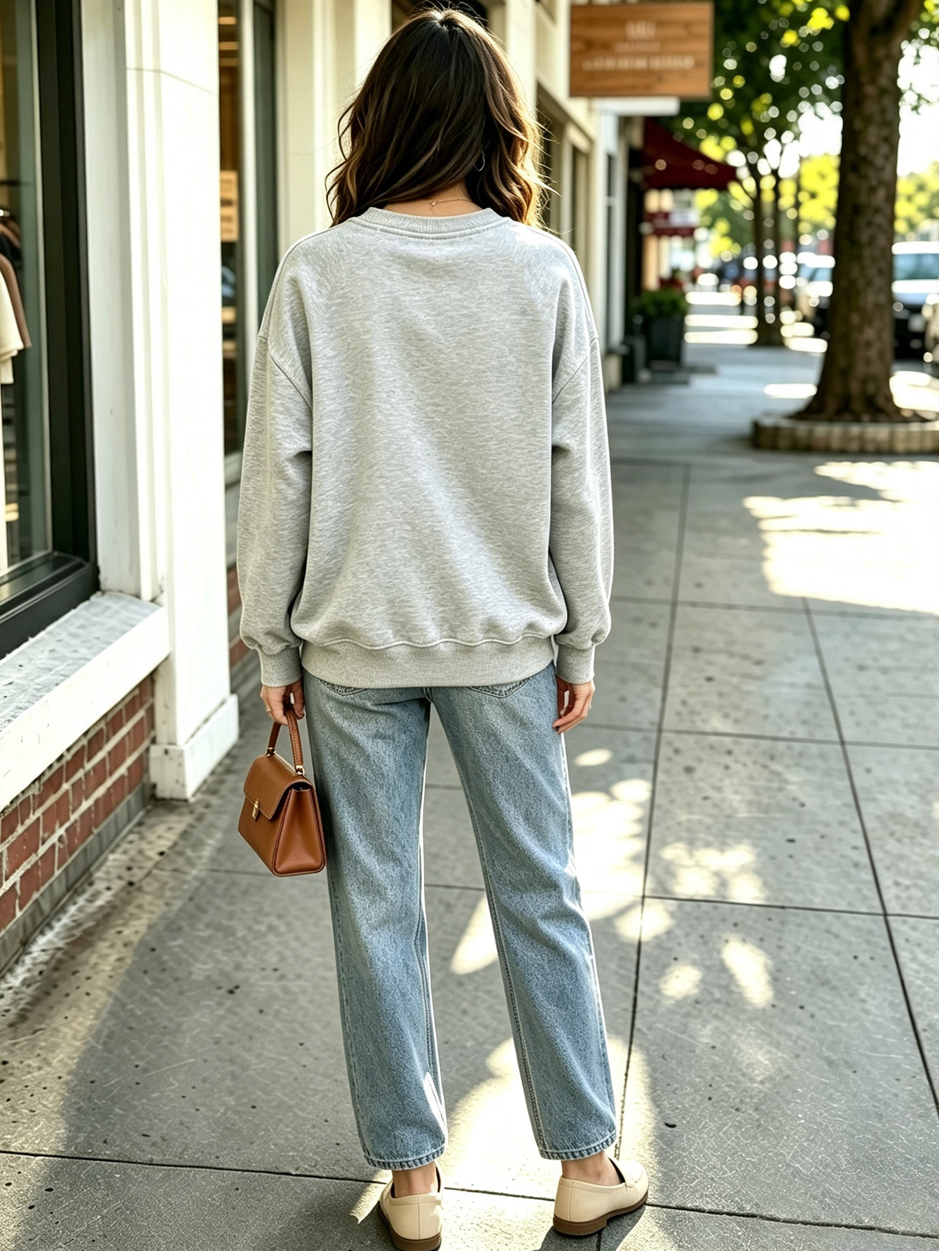 Spooky Chic 'H'WEEN' Graphic Pullover Sweatshirt - Heather Grey