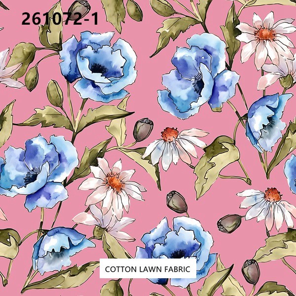 100% Cotton Lawn Fabric,LANKING TEX,Low Moq Printing Best  Quality  100% Cotton Lawn Fabric