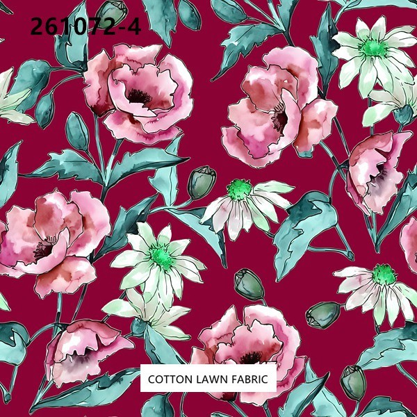 100% Cotton Lawn Fabric,LANKING TEX,Low Moq Printing Best  Quality  100% Cotton Lawn Fabric