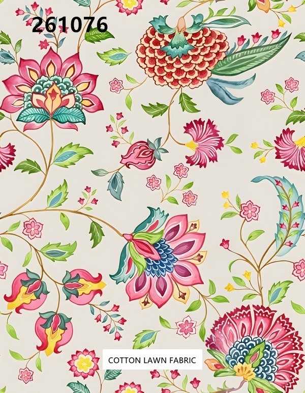 100% Cotton Lawn Fabric,LANKING TEX,Low Moq Printing Best  Quality  100% Cotton Lawn Fabric