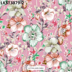 100% Cotton Lawn Fabric,LANKING TEX,Low Moq Printing Best  Quality  100% Cotton Lawn Fabric