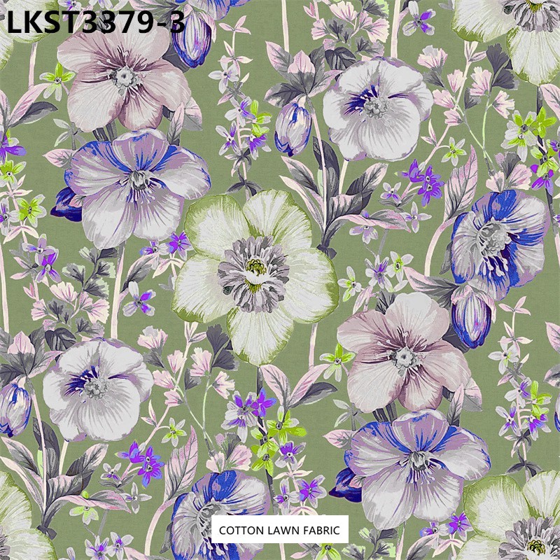 100% Cotton Lawn Fabric,LANKING TEX,Low Moq Printing Best  Quality  100% Cotton Lawn Fabric