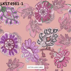 100% Cotton Lawn Fabric,LANKING TEX,Low Moq Printing Best  Quality  100% Cotton Lawn Fabric
