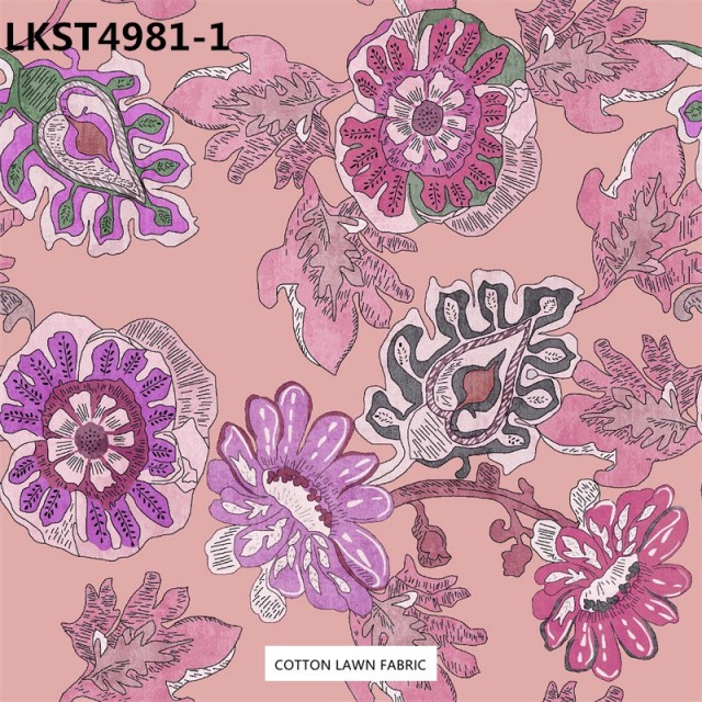 100% Cotton Lawn Fabric,LANKING TEX,Low Moq Printing Best  Quality  100% Cotton Lawn Fabric