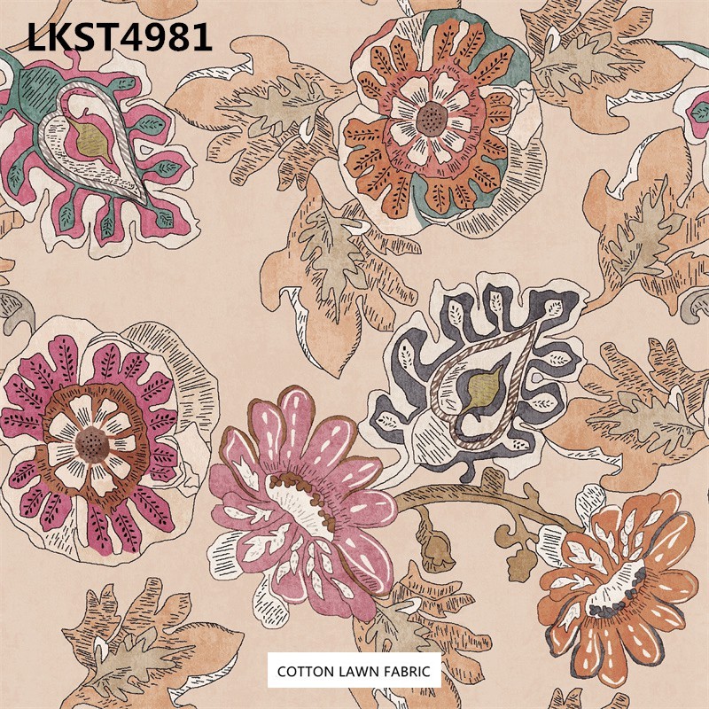 100% Cotton Lawn Fabric,LANKING TEX,Low Moq Printing Best  Quality  100% Cotton Lawn Fabric