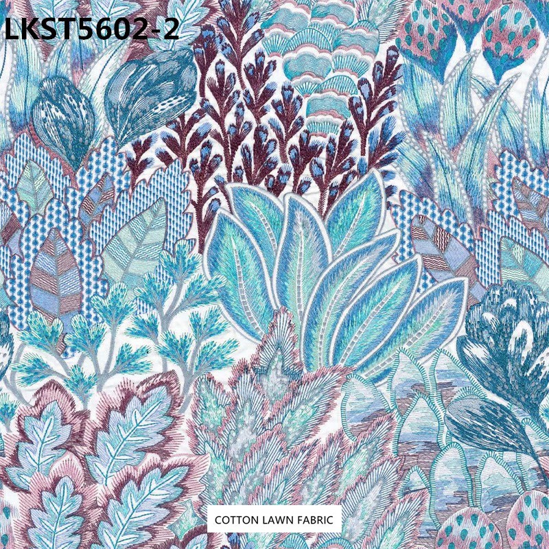 100% Cotton Lawn Fabric,LANKING TEX,Low Moq Printing Best  Quality  100% Cotton Lawn Fabric