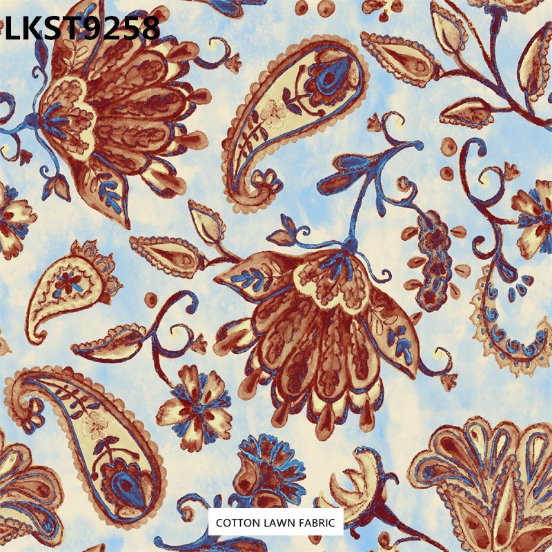 100% Cotton Lawn Fabric,LANKING TEX,Low Moq Printing Best  Quality  100% Cotton Lawn Fabric