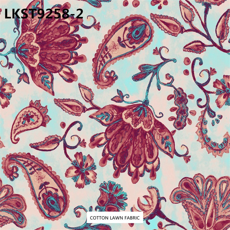 100% Cotton Lawn Fabric,LANKING TEX,Low Moq Printing Best  Quality  100% Cotton Lawn Fabric