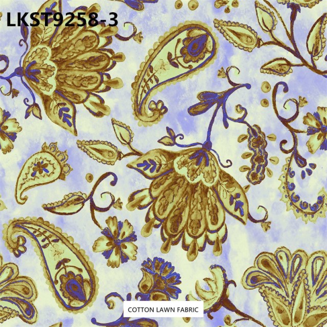 100% Cotton Lawn Fabric,LANKING TEX,Low Moq Printing Best  Quality  100% Cotton Lawn Fabric