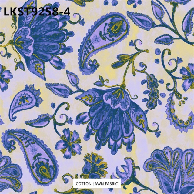 100% Cotton Lawn Fabric,LANKING TEX,Low Moq Printing Best  Quality  100% Cotton Lawn Fabric