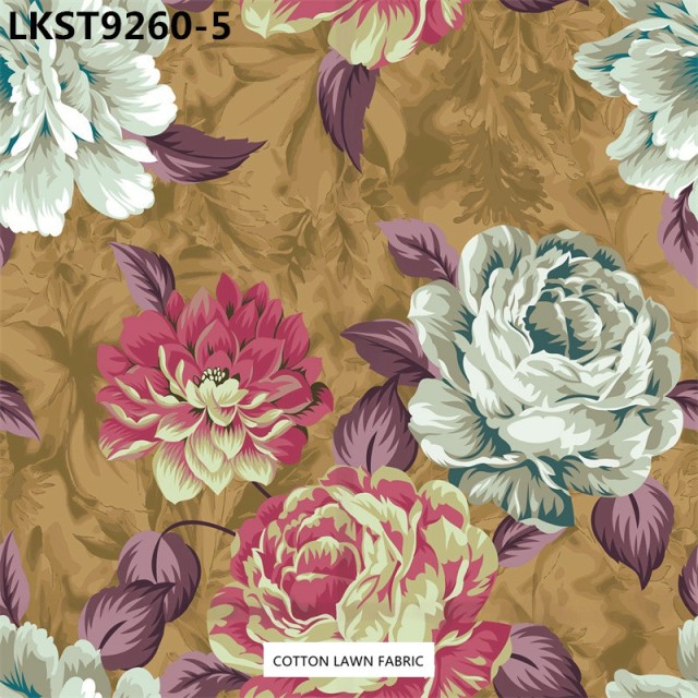 100% Cotton Lawn Fabric,LANKING TEX,Low Moq Printing Best  Quality  100% Cotton Lawn Fabric