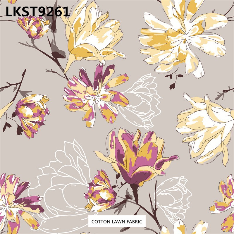 100% Cotton Lawn Fabric,LANKING TEX,Low Moq Printing Best  Quality  100% Cotton Lawn Fabric