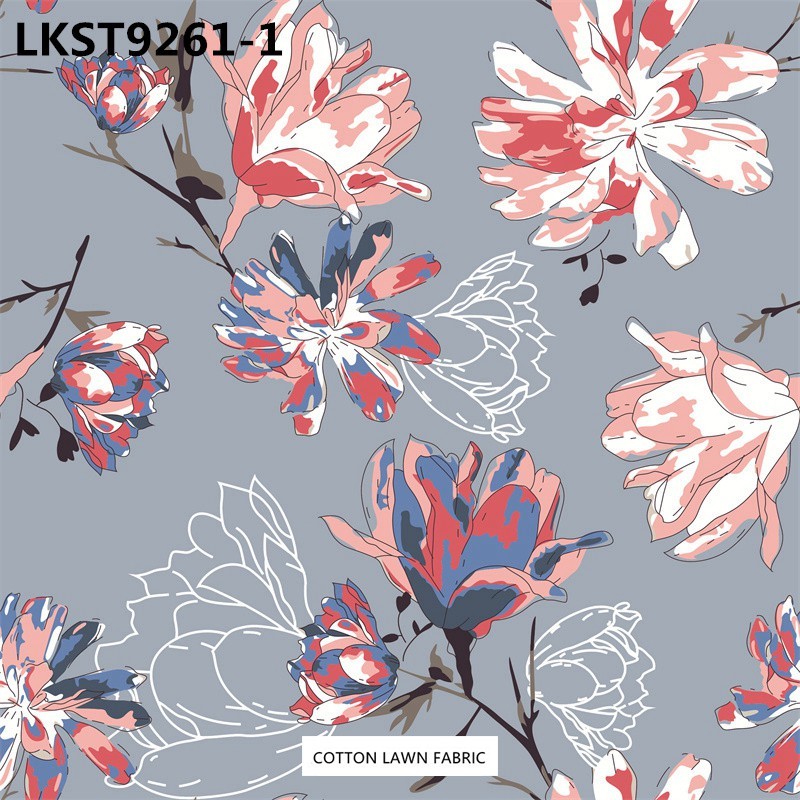 100% Cotton Lawn Fabric,LANKING TEX,Low Moq Printing Best  Quality  100% Cotton Lawn Fabric