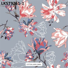 100% Cotton Lawn Fabric,LANKING TEX,Low Moq Printing Best  Quality  100% Cotton Lawn Fabric