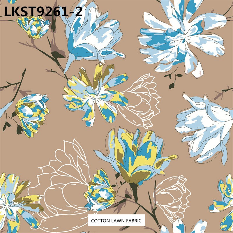 100% Cotton Lawn Fabric,LANKING TEX,Low Moq Printing Best  Quality  100% Cotton Lawn Fabric
