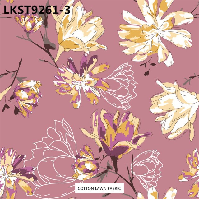 100% Cotton Lawn Fabric,LANKING TEX,Low Moq Printing Best  Quality  100% Cotton Lawn Fabric