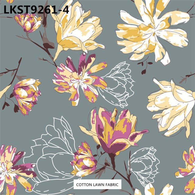 100% Cotton Lawn Fabric,LANKING TEX,Low Moq Printing Best  Quality  100% Cotton Lawn Fabric
