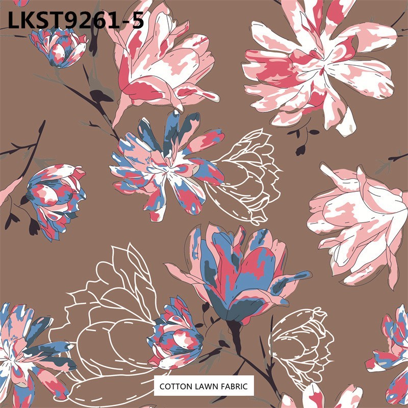 100% Cotton Lawn Fabric,LANKING TEX,Low Moq Printing Best  Quality  100% Cotton Lawn Fabric