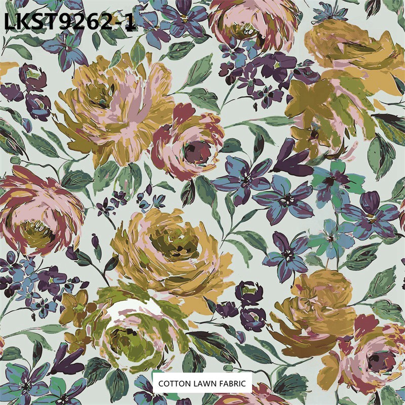 100% Cotton Lawn Fabric,LANKING TEX,Low Moq Printing Best  Quality  100% Cotton Lawn Fabric