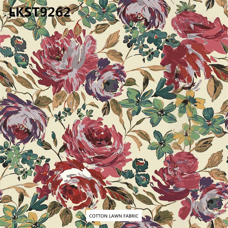 100% Cotton Lawn Fabric,LANKING TEX,Low Moq Printing Best  Quality  100% Cotton Lawn Fabric
