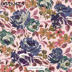 100% Cotton Lawn Fabric,LANKING TEX,Low Moq Printing Best  Quality  100% Cotton Lawn Fabric
