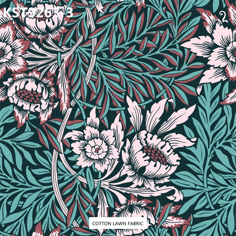 100% Cotton Lawn Fabric,LANKING TEX,Low Moq Printing Best  Quality  100% Cotton Lawn Fabric