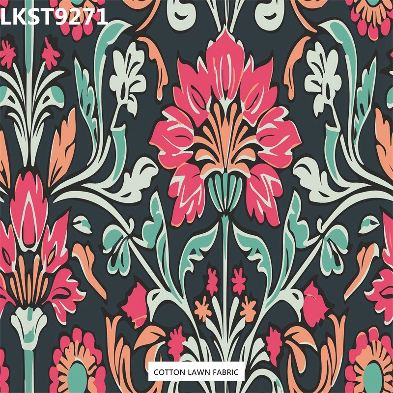 100% Cotton Lawn Fabric,LANKING TEX,Low Moq Printing Best  Quality  100% Cotton Lawn Fabric
