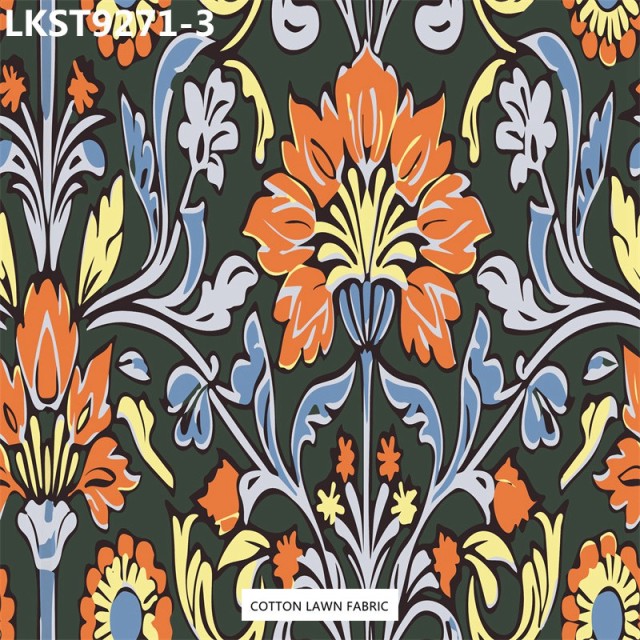 100% Cotton Lawn Fabric,LANKING TEX,Low Moq Printing Best  Quality  100% Cotton Lawn Fabric