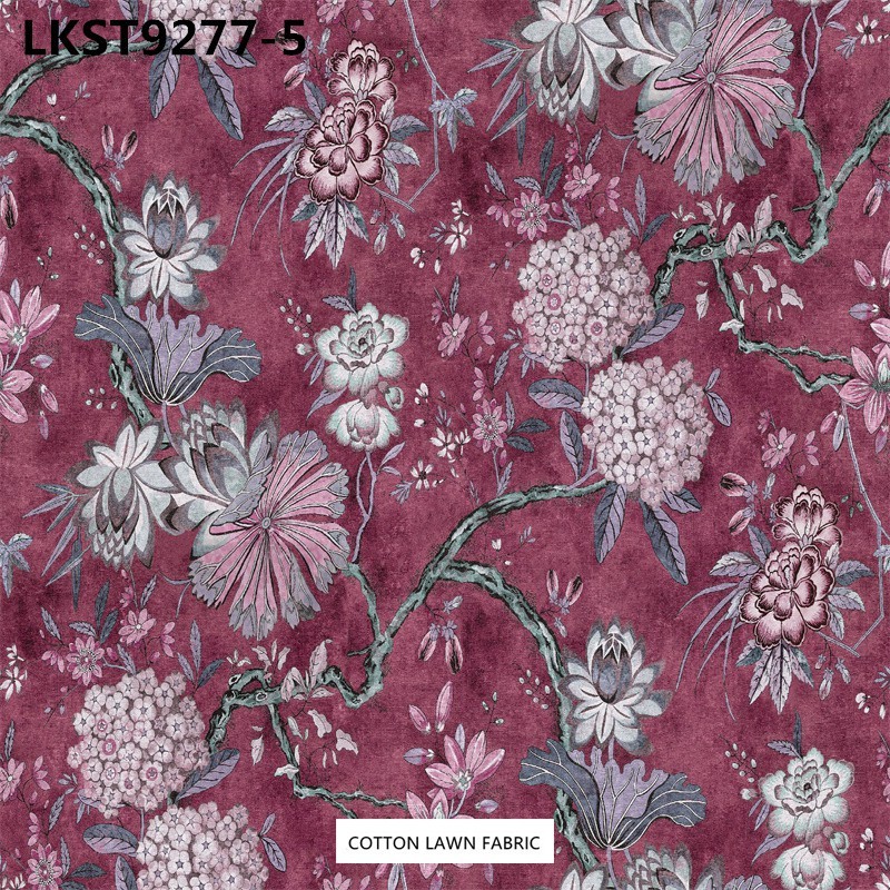 100% Cotton Lawn Fabric,LANKING TEX,Low Moq Printing Best  Quality  100% Cotton Lawn Fabric