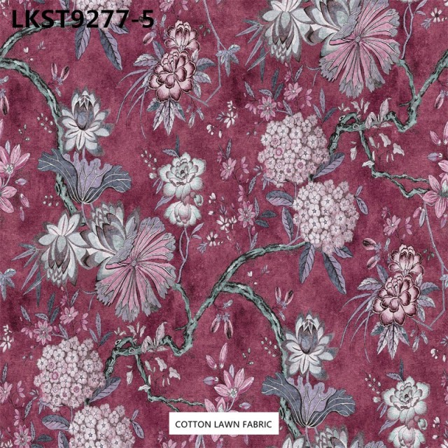 100% Cotton Lawn Fabric,LANKING TEX,Low Moq Printing Best  Quality  100% Cotton Lawn Fabric